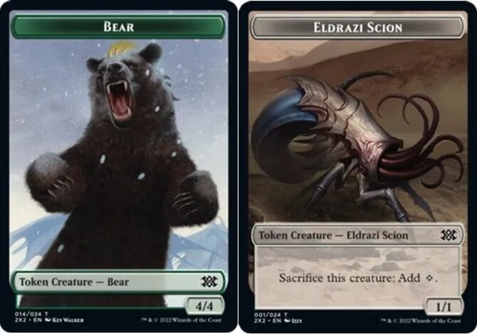 Bear Token // Eldrazi Scion Token - Foil