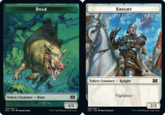 Boar Token // Knight Token - Foil