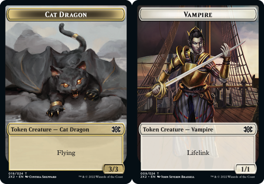 Cat Dragon Token // Vampire Token - Foil