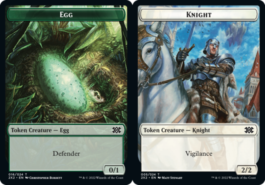 Egg Token // Knight Token