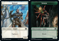 Knight Token // Spider Token - Foil