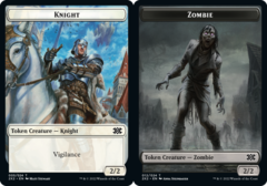 Knight Token // Zombie Token - Foil