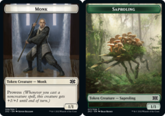 Monk Token // Saproling Token - Foil