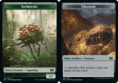 Saproling Token // Treasure Token - Foil