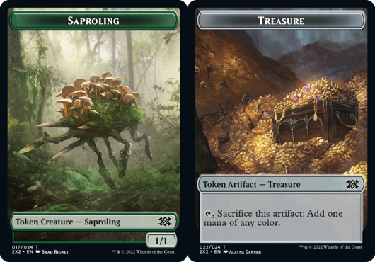 Token - Saproling // Treasure - Foil