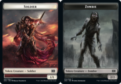 Soldier (007) // Zombie (022) Double-Sided Token - Foil