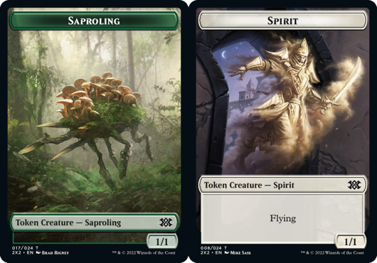 Saproling Token // Spirit Token (008) - Foil