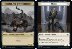 Cat Dragon (019) // Monk (006) Double-Sided Token