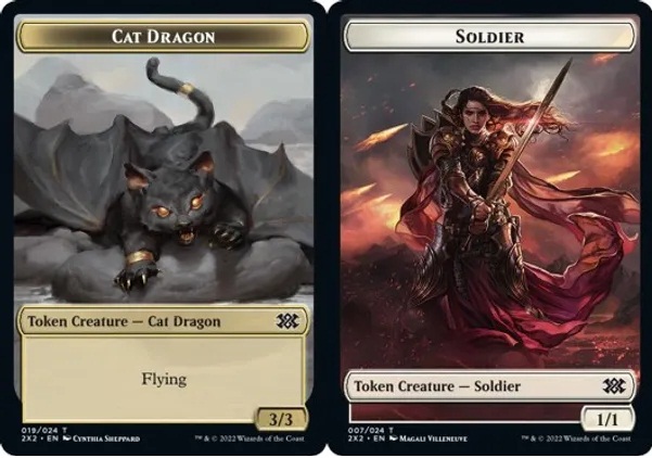 Cat Dragon Token // Soldier Token