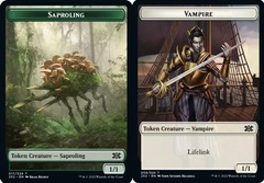 Saproling // Vampire Double-sided Token