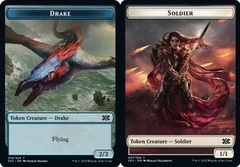 Drake // Soldier Double-sided Token - Foil