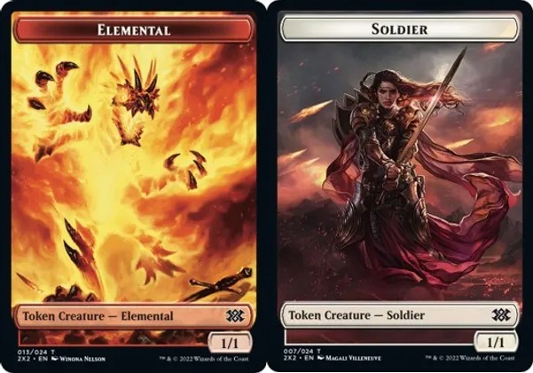 Elemental Token // Soldier Token - Foil