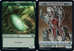 Egg (016) // Phyrexian Golem (021) Double-Sided Token - Foil