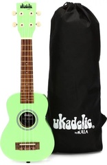 Kala Ukadelic Soprano Ukulele - Grasshopper