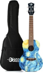 Luna Starry Night Concert Ukulele - Starry Night Graphic