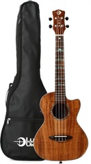 Luna High Tide Koa Tenor Ukulele Acoustic-electric Ukulele - Satin Natural