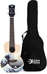 Luna Great Wave Concert Ukulele - Great Wave Graphic