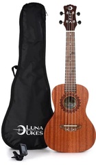 Luna Vintage Mahogany Concert Ukulele Pack - Satin Natural