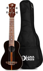 Luna Ziricote Soprano Ukulele - Gloss Natural