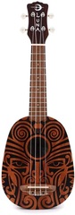 Luna Tribal Mahogany Pineapple Soprano Ukulele - Satin Natural