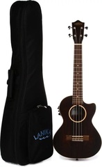 Lanikai ZR-CET Ziricote Ukulele with Cutaway & Electronics - Tenor