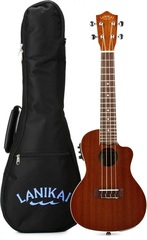 Lanikai MA-CEC Mahogany Ukulele with Cutaway & Electronics - Concert