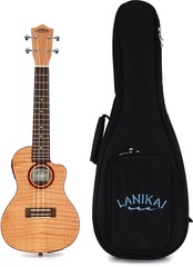 Lanikai FM-CETC Flame Maple Ukulele with Electronics - Thin Concert