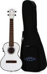 Lanikai JMS-EWT1 Julia Michaels Signature Tenor Ukulele with Electronics - White Pearl