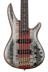 Ibanez Premium SR5CMDX 5-string Bass Guitar - Black Ice Low Gloss