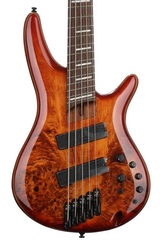Ibanez Bass Workshop SRMS805 Multi-Scale Bass Guitar - Brown Topaz Burst