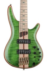 Ibanez Premium SR5FMDX 5-string Bass Guitar - Emerald Green Low Gloss