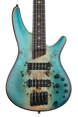 Ibanez Premium SR1605B Bass Guitar - Caribbean Shoreline Flat