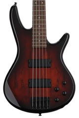 Ibanez Gio GSR205SMCNB Bass Guitar - Spalted Maple, Charcoal Brown Burst