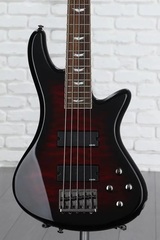 Schecter Stiletto Extreme 5 Bass Guitar - Black Cherry