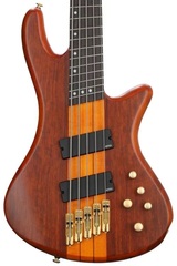 Schecter Stiletto Studio 5 FF Bass Guitar - Honey Satin
