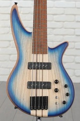 Jackson Pro Series Spectra Bass SB V Poplar Burl - Blue Burst