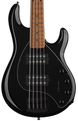 Ernie Ball Music Man StingRay Special 5 HH Bass Guitar - Black with Maple Fingerboard