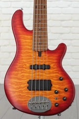 Lakland Skyline 55-02 Deluxe Bass Guitar - Satin Cherryburst with Roasted Maple Fingerboard