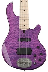 Lakland Skyline 55-02 Deluxe Bass Guitar - Translucent Purple with Maple Fingerboard - Sweetwater Exclusive