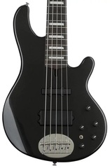Lakland Skyline 55-02 Custom Bass Guitar - Black Sparkle with Ebony Fingerboard