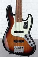 Fender Player Plus Active Jazz Bass V - 3-tone Sunburst with Pau Ferro Fingerboard