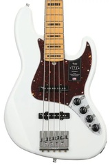 Fender American Ultra Jazz Bass V - Arctic Pearl with Maple Fingerboard