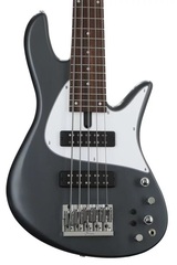 Fodera Emperor 5 Standard Classic Bass Guitar - Satin Charcoal Frost Metallic