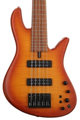Fodera Emperor Standard Special Bass Guitar - Amber Burst with Black Hardware