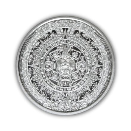 Aztec Calendar 1/4 oz Silver Round