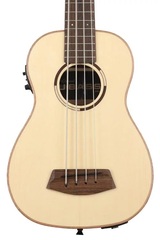 Kala U-Bass Solid Sitka Spruce Pau Ferro Acoustic-Electric Bass Guitar - Natural Satin