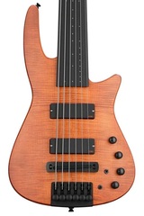 NS Design CR6 Radius Fretless Bass Guitar - Amber Satin