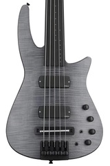 NS Design CR5 Radius Fretless Bass Guitar - Charcoal Satin