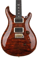 PRS Custom 24 Electric Guitar with Pattern Thin Neck - Orange Tiger 10-Top