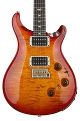 PRS Custom 24 Piezo Electric Guitar with Pattern Thin Neck - Dark Cherry Burst